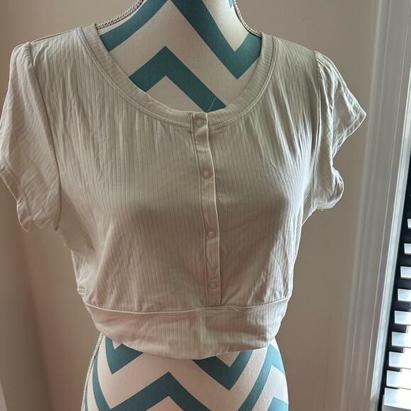 Aerie Offline Ribbed Cropped Top- Like New - Picture 1 of 2